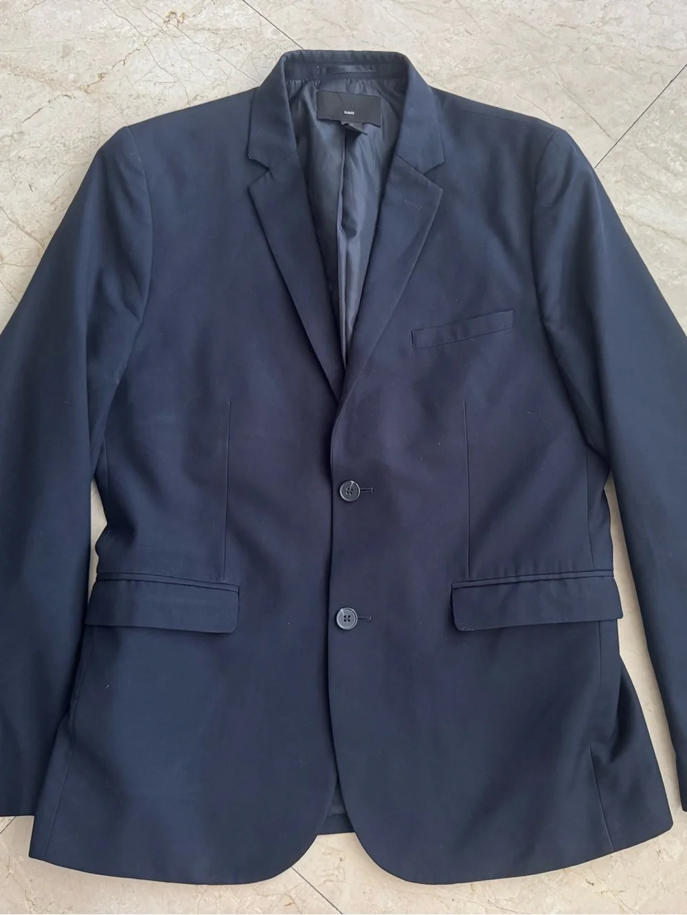 H&M Men's Dark Navy Two-Piece Suit jacket 42R pants 36